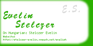 evelin stelczer business card